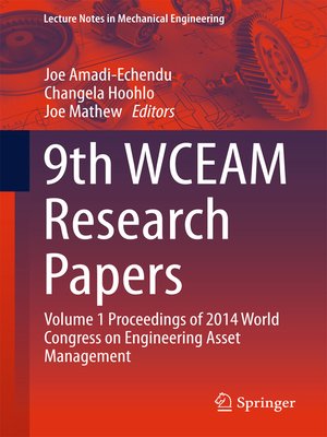 cover image of 9th WCEAM Research Papers